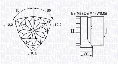 MAGNETI MARELLI 063534699820 -  Генератор